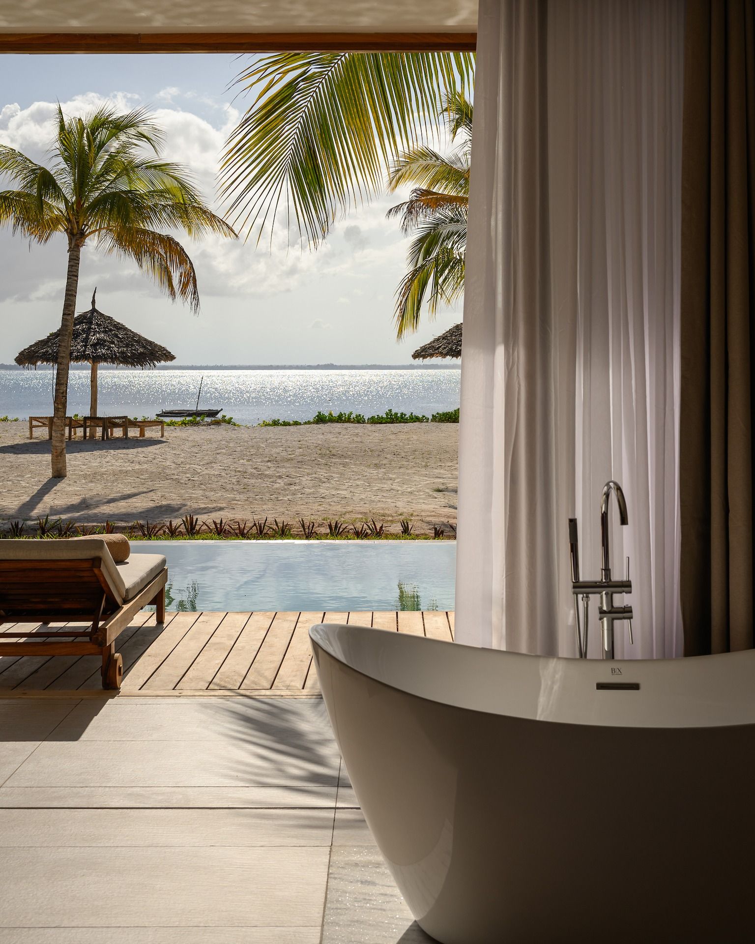 Ocean-view suite with private terrace at JAZ Aurora